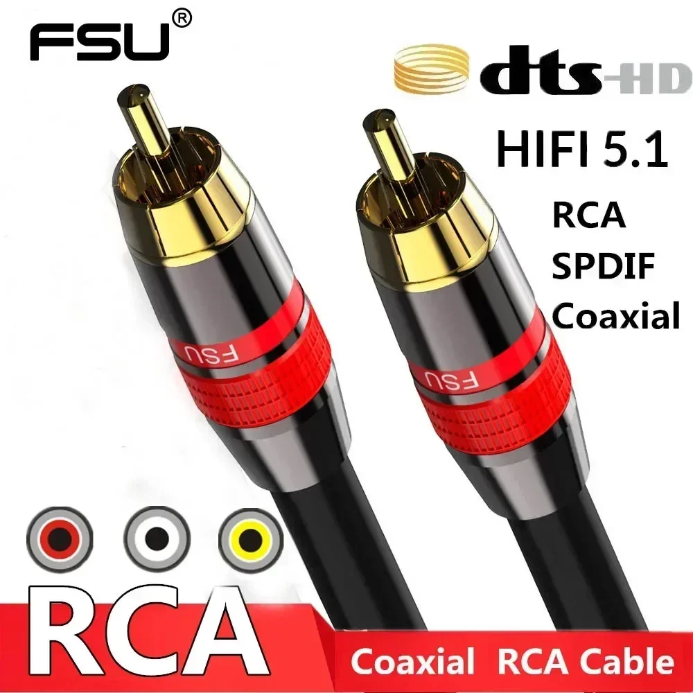 동축 디지털 오디오 RAC 케이블 SPDIF RCA-RCA 케이블 오디오 비디오 남성 DVD 프로젝터 TV 스피커 증폭기 0.5M 1M 2M 3M 5M title=동축 디지털 오디오 RAC 케이블 SPDIF RCA-RCA 케이블 오디오 비디오 남성 DVD 프로젝터 TV 스피커 증폭기 0.5M 1M 2M 3M 5M 