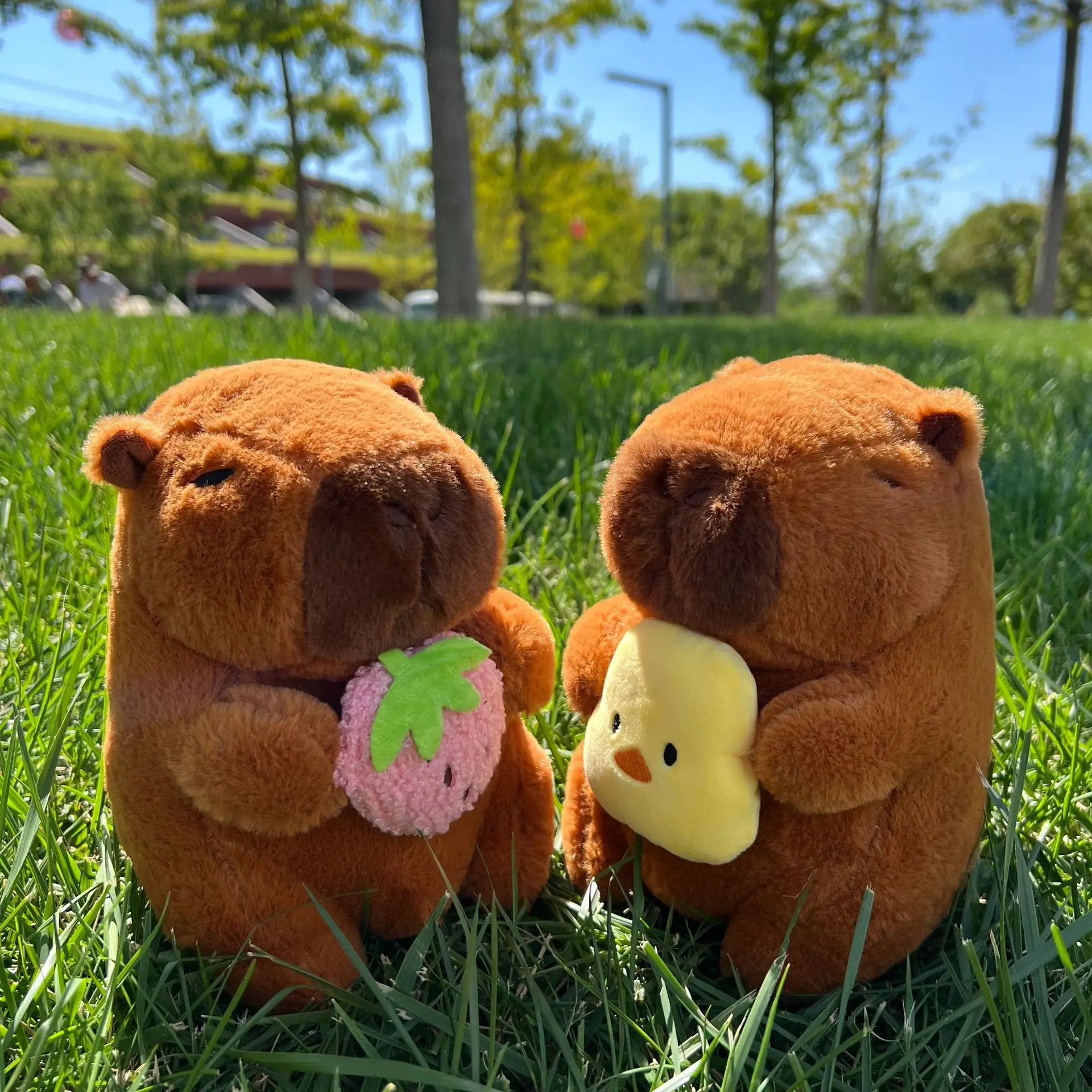 새로운 21cm Capybara 플러시 장난감 시뮬레이션 Capibara 애니메이션 푹신한 장난감 귀여운 부드러운 인형 동물 인형 플러시 크리스마스 선물 어린이를위한