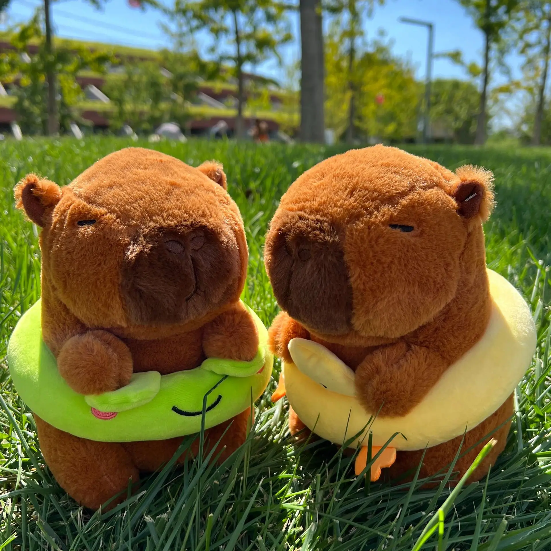 새로운 21cm Capybara 플러시 장난감 시뮬레이션 Capibara 애니메이션 푹신한 장난감 귀여운 부드러운 인형 동물 인형 플러시 크리스마스 선물 어린이를위한