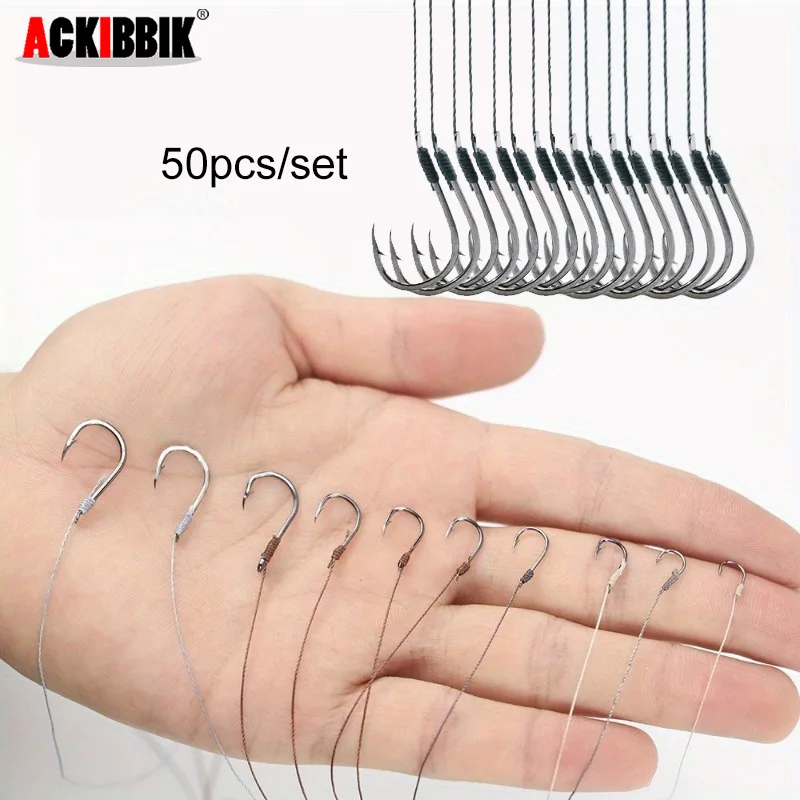 Ackibbik 50개 PE 라인 3이 있는 소형 낚시 후크 # -12 #   미리 묶인 낚시 후크 잉어 낚시용 끈 후크 서브 라인 후크 title=Ackibbik 50개 PE 라인 3이 있는 소형 낚시 후크 # -12 #   미리 묶인 낚시 후크 잉어 낚시용 끈 후크 서브 라인 후크 