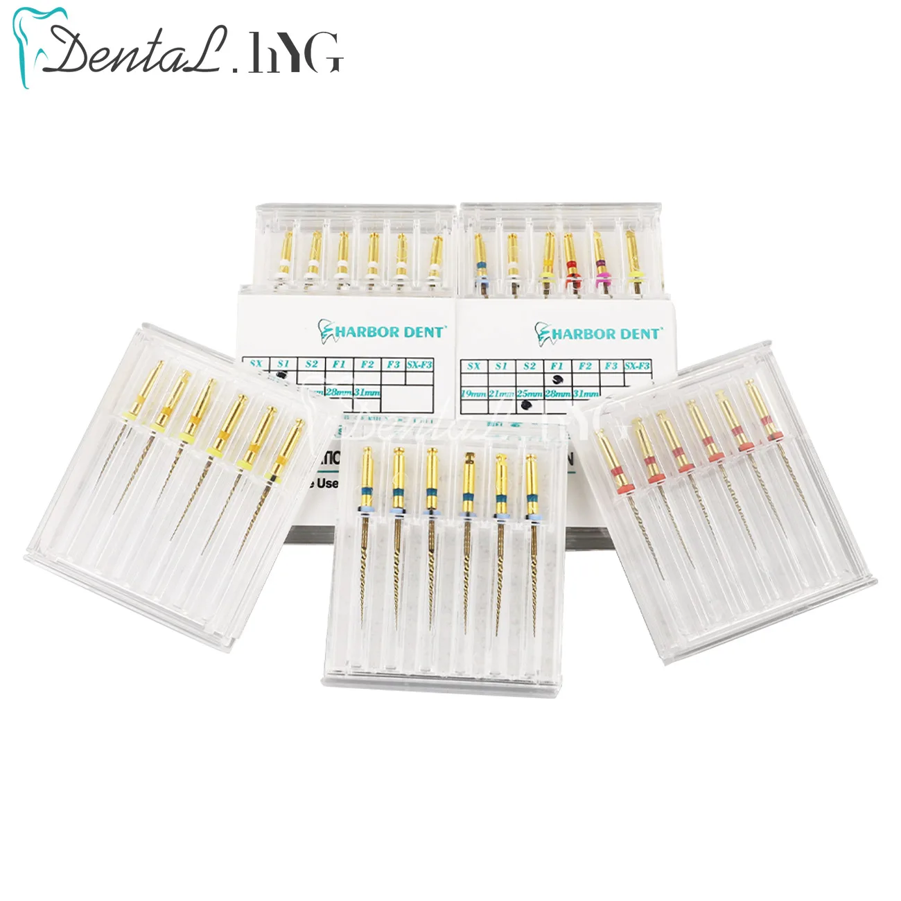 치과 SX-F3 골드 파일 Nitinol 로터리 범용 엔진 Endodontic Anti-Fatigue Constant Needle 치과 근관 재료