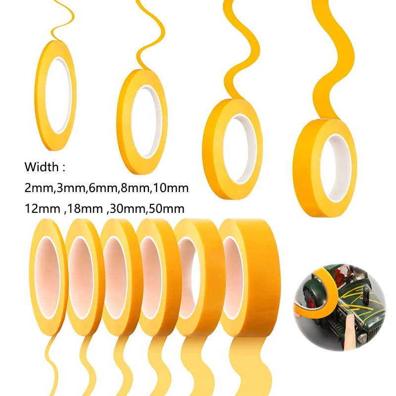 1pcs 2-50mm 노란색 마스킹 테이프 접착 테이프 질감 종이 자동차 페인트 장식 그림에 대 한 마크 없이 원활한 손 눈물 title=1pcs 2-50mm 노란색 마스킹 테이프 접착 테이프 질감 종이 자동차 페인트 장식 그림에 대 한 마크 없이 원활한 손 눈물 