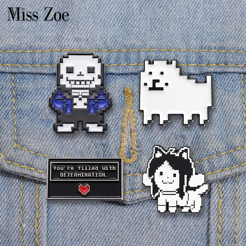 Sans Undertale 에나멜 핀 맞춤형 게임 브로치 옷깃 배지 만화 보석 어린이 친구를 위한 선물 title=Sans Undertale 에나멜 핀 맞춤형 게임 브로치 옷깃 배지 만화 보석 어린이 친구를 위한 선물 