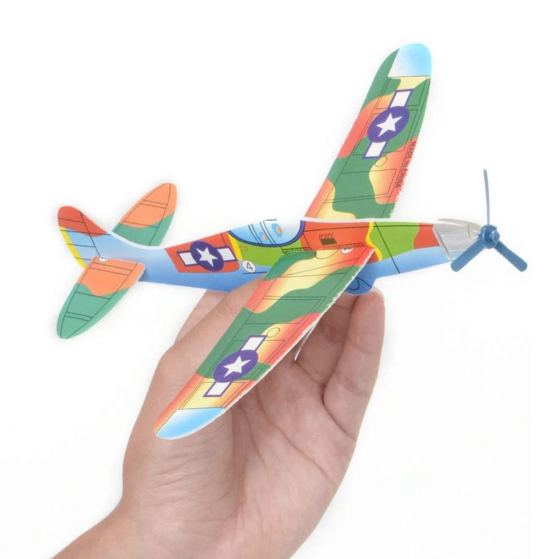 어린이 DIY 손 던지기 비행 글라이더 비행기 야외 장난감 파티 호의 Avion Polystyrène Planeur Juguetes Divertidos Y Graciosos