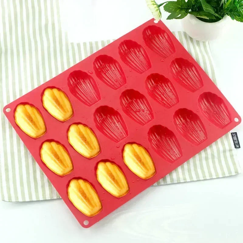 미니 식품 학년 마들렌 실리콘 케이크 금형 쿠키 금형 DIY 쉘 베이킹 팬 금형 주방 Bakeware 액세서리