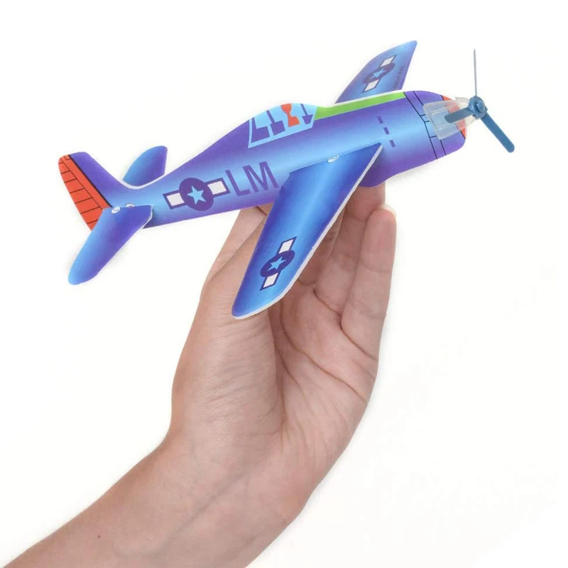 어린이 DIY 손 던지기 비행 글라이더 비행기 야외 장난감 파티 호의 Avion Polystyrène Planeur Juguetes Divertidos Y Graciosos