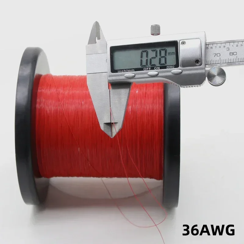 10M/100M UL10064 FEP 와이어 40/36/34/32/30/28/26AWG PTFE 플라스틱 초극세 마이크로 리츠 와이어 솔더 높은 전도성 구리 케이블