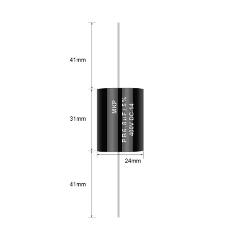2Pcs MKP 시리즈 400V 0.1uF-47uF Audiophile 주파수 분할 오디오 커패시터 분배기 0.1UF 0.22 0.47 1 2.2UF 4.7UF 스피커 오디오