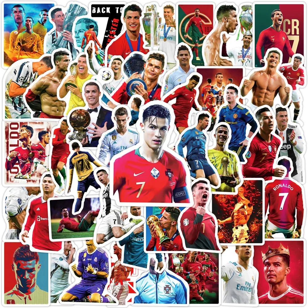 축구 스타 크리스티아노 호날두 CR7 시리즈 그래피티 스티커, 헬멧 데스크탑 벽 장식에 적합, DIY 스티커, 50 개 title=축구 스타 크리스티아노 호날두 CR7 시리즈 그래피티 스티커, 헬멧 데스크탑 벽 장식에 적합, DIY 스티커, 50 개 