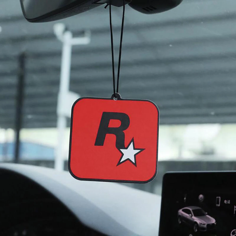 2Pcs 자동차 Rockstar 향수 정제 자동차 인테리어 펜던트 펜던트 공기 청정기 아로마 테라피 에센셜 오일 매달려 장식