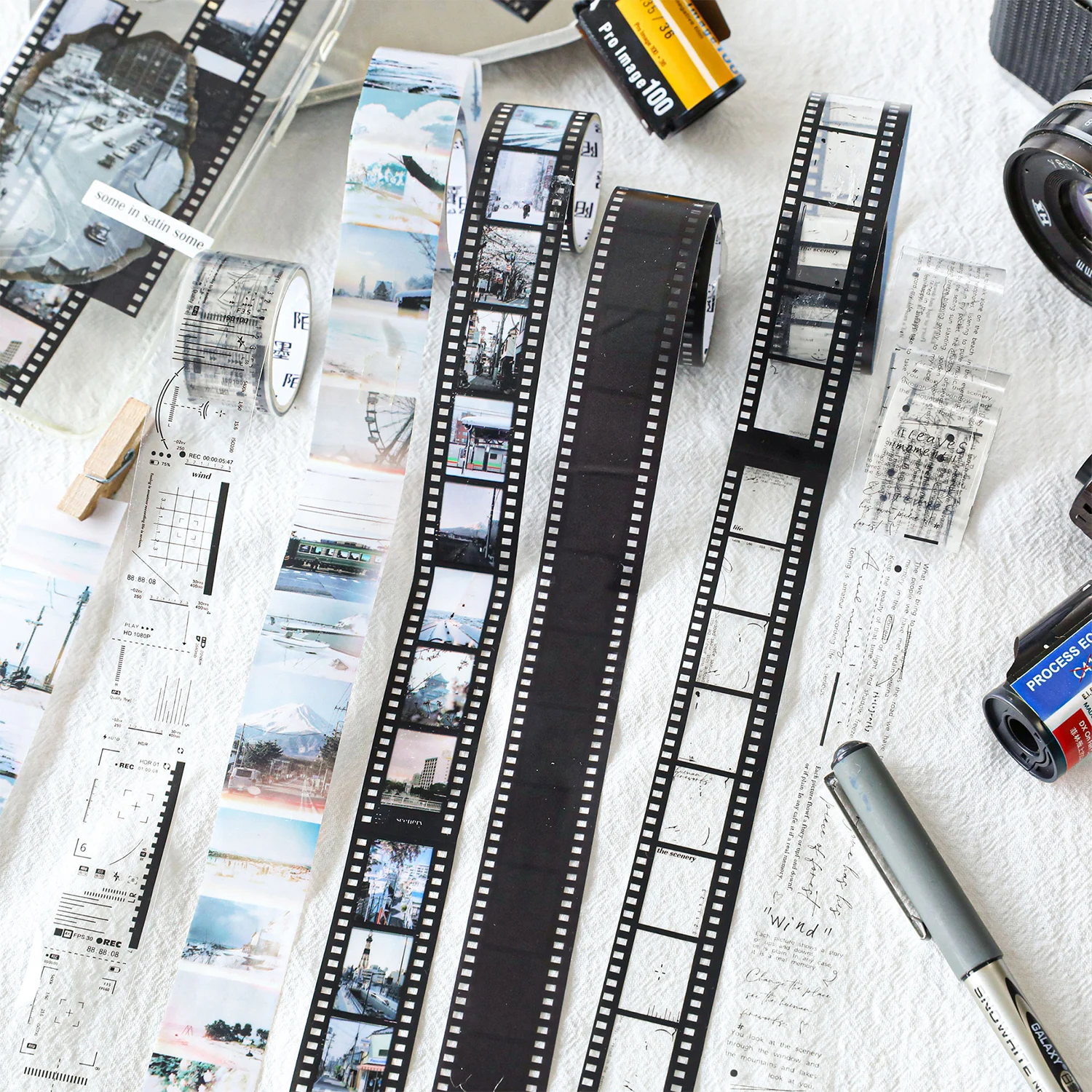 25mm * 2m 레트로 필름 테마 애완 동물 테이프 DIY Scrapbooking 콜라주 편지지 장식 저널링 재료 Ins 접착 테이프 title=25mm * 2m 레트로 필름 테마 애완 동물 테이프 DIY Scrapbooking 콜라주 편지지 장식 저널링 재료 Ins 접착 테이프 