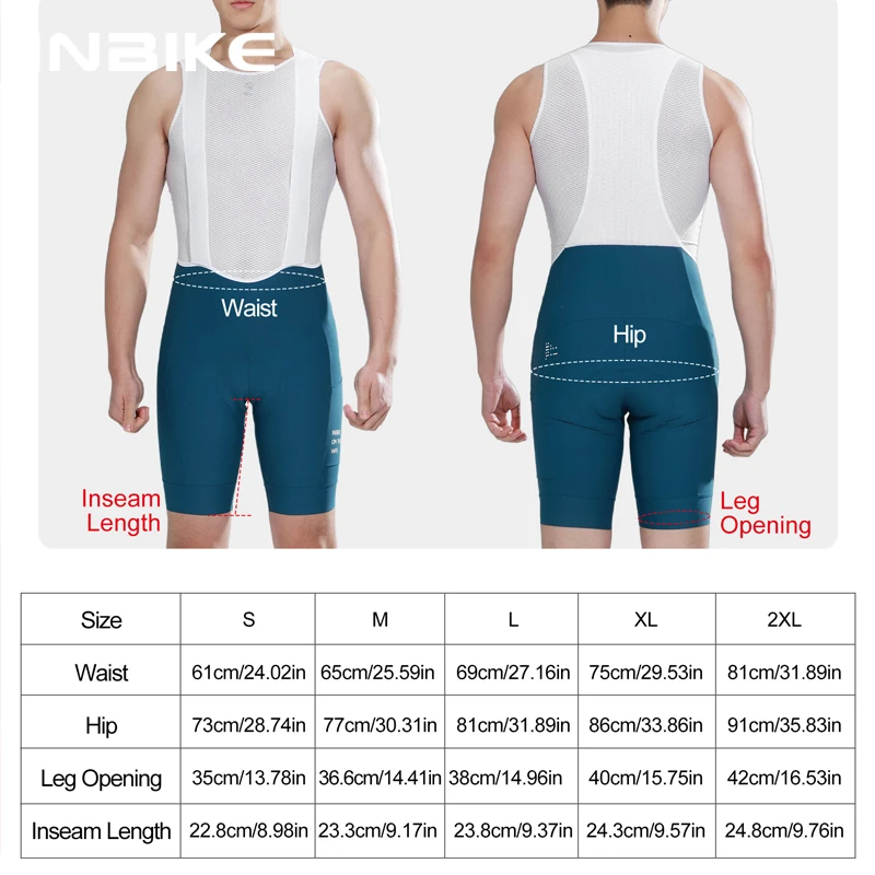 INBIKE 여름 사이클링 턱받이 반바지 3D 패딩 남성용 MTB 자전거 반바지 바지 남자 도로 사이클링 바지 포켓 옷이있는 자전거 반바지