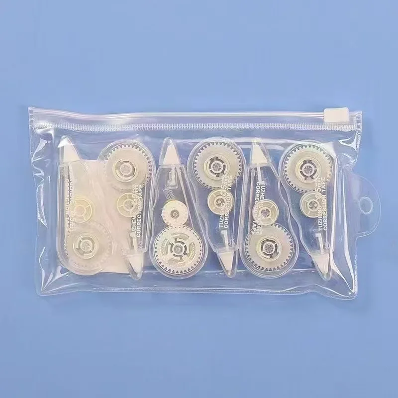 6개 세트 수정 테이프 카와이 기계식 귀여운 디자인 수정 테이프 - 일기장 및 학교 용품 장식에 적합