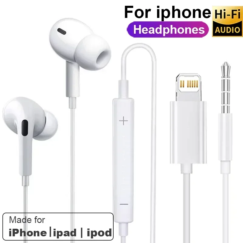 Apple iPhone 14 Pro Max Lightning 헤드폰 용 기존 이어폰 13 12 11 Mini X XS XR SE 6 7 8 Plus 유선 이어폰 통화 이어 버드 title=Apple iPhone 14 Pro Max Lightning 헤드폰 용 기존 이어폰 13 12 11 Mini X XS XR SE 6 7 8 Plus 유선 이어폰 통화 이어 버드 