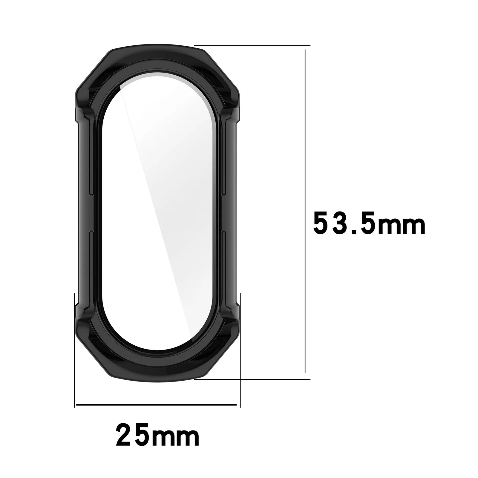 Xiaomi Mi Band 9 PC 용 케이스 + 유리 Mi Band 9 액세서리 용 범용 범퍼 긁힘 방지 보호 커버 + 화면 보호기