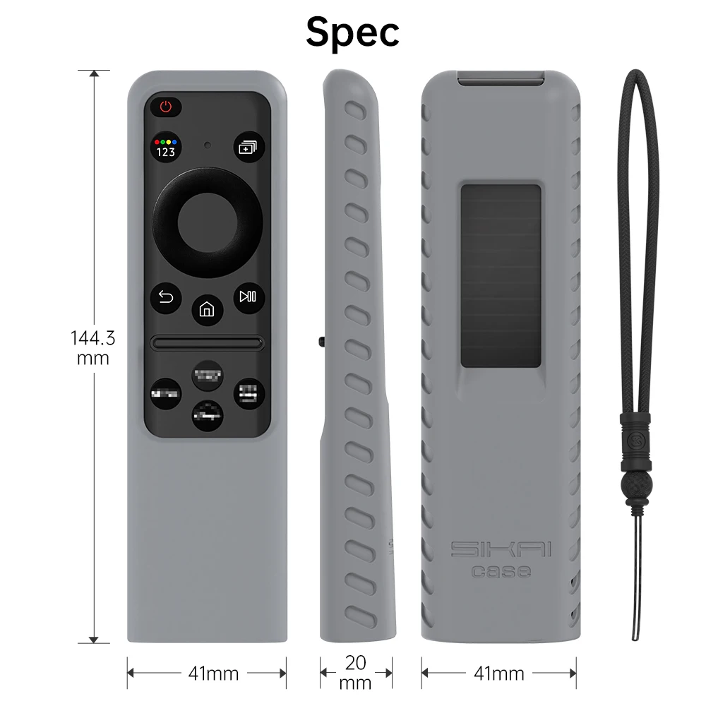 삼성 BN59-01432A 용 SIKAI 실리콘 커버 2023 태양 광 충전 TM2360E TM2361E 용 기존 음성 스마트 TV 원격 제어 케이스