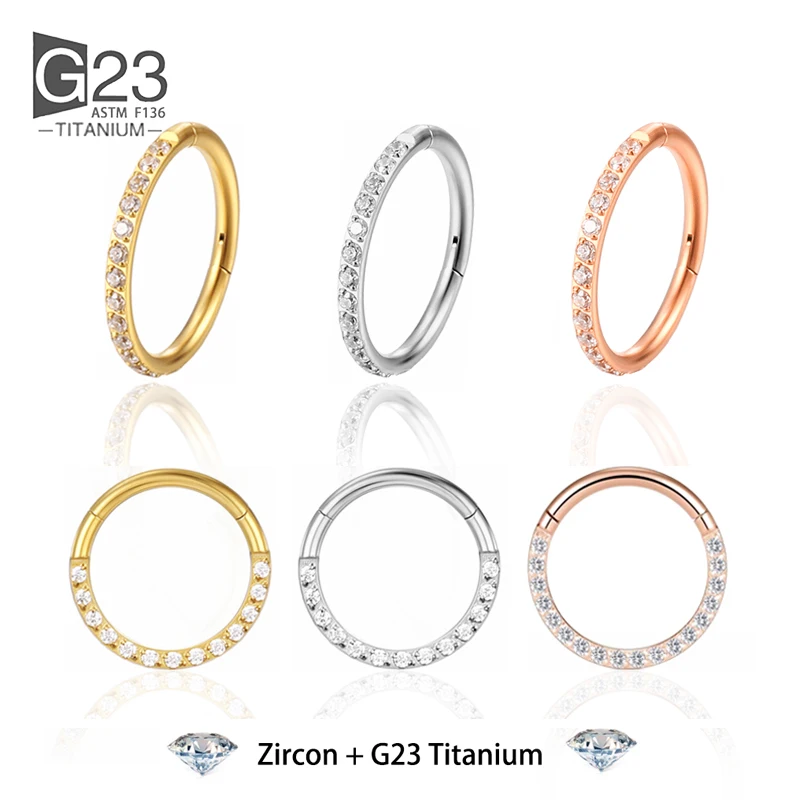 1/10Pcs ASTM F136 G23 티타늄 코걸이 힌지 세그먼트 귀 연골 이주 귀걸이 고리, 셉텀 클리커 피어싱 쥬얼리, 14G, 16G, 18G title=1/10Pcs ASTM F136 G23 티타늄 코걸이 힌지 세그먼트 귀 연골 이주 귀걸이 고리, 셉텀 클리커 피어싱 쥬얼리, 14G, 16G, 18G 