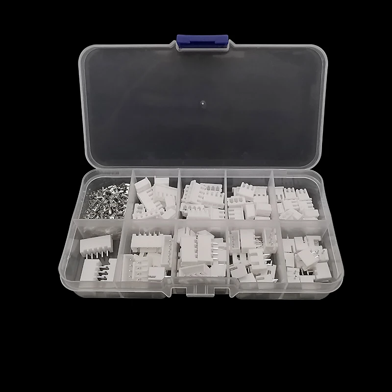 230 개/상자 JST PH 2.0mm / XH 2.54mm 피치 터미널 키트 2/3/4/5 핀 Male Female 플러그 플라스틱 하우징 헤더 압착 와이어 커넥터