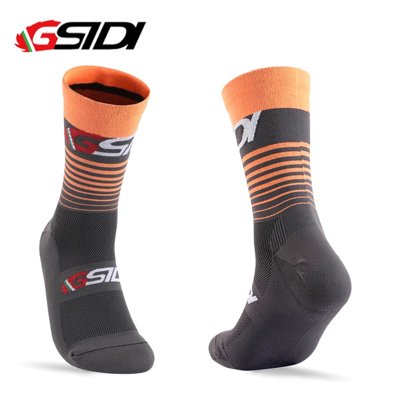 Gsidi 새로운 사이클링 양말 고품질 압축 남자 자전거 야외 여성 전문 스포츠 러닝 실행