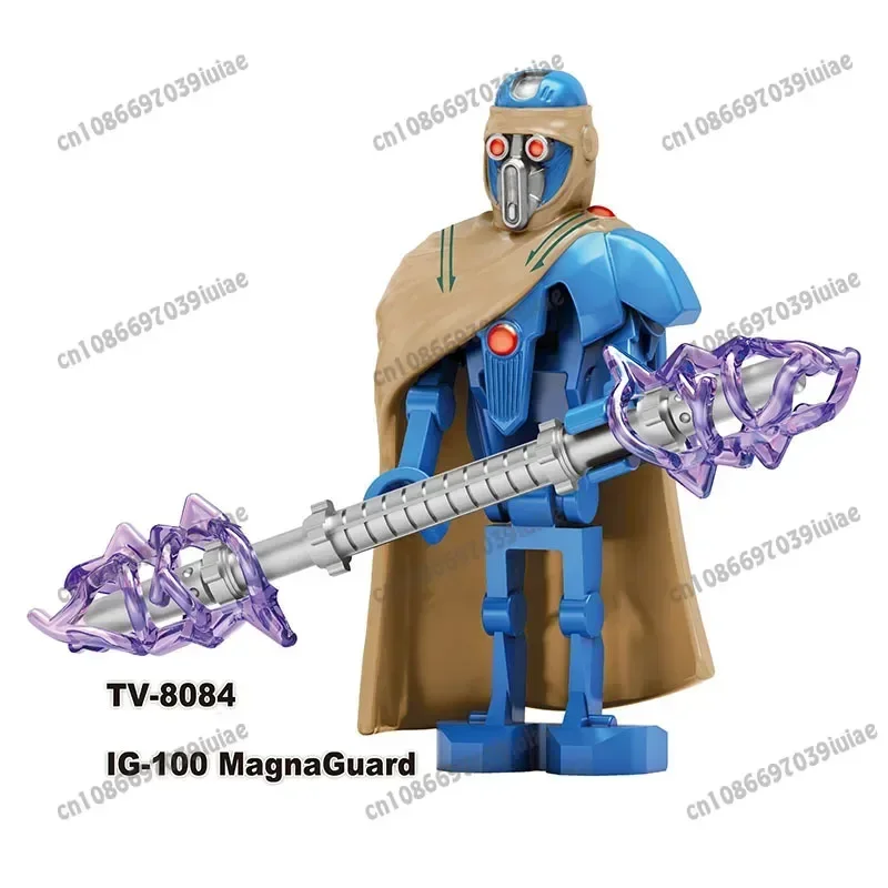 스타 워즈 배틀 드로이드 다스 루크 스카이워커 베이더 한 솔로 C-3PO Boba Fett 피규어 장난감 벽돌 조립 인형 빌딩 블록