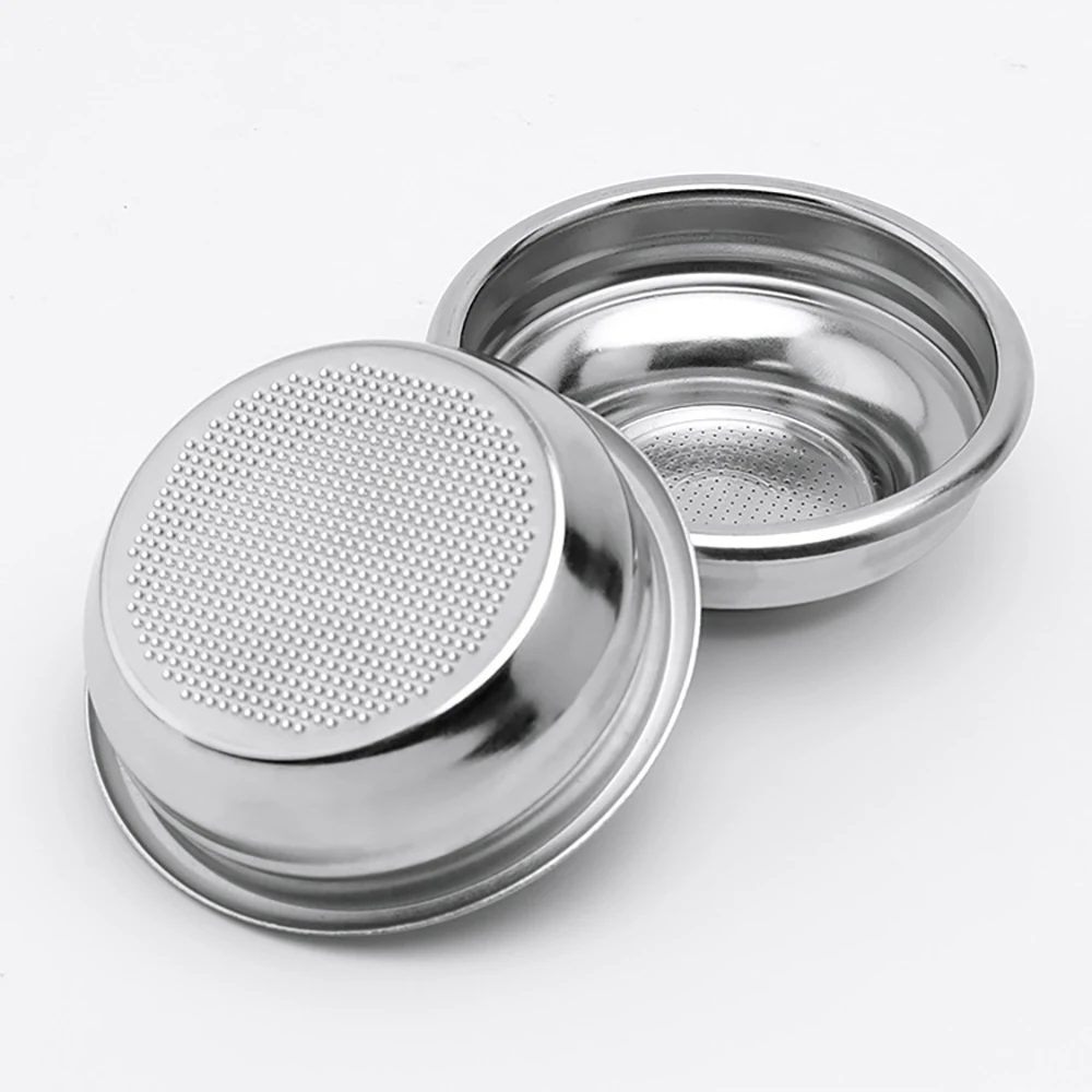 51mm 54mm 58mm 커피 필터 바구니 스테인레스 스틸 커피 파우더 보울 커피 핸들 밑면없는 유니버설 커피 파우더 보울