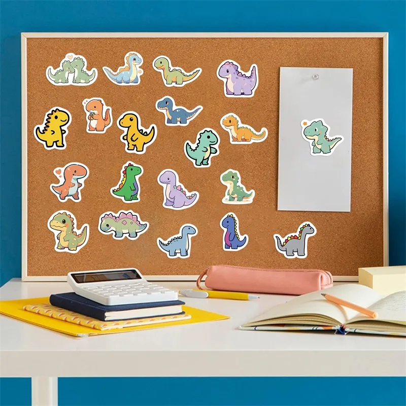 10/30/100PCS 만화 작은 공룡 PVC 스티커 미적 어린이 장식 Scrapbooking 편지지 학교 용품 어린이위한