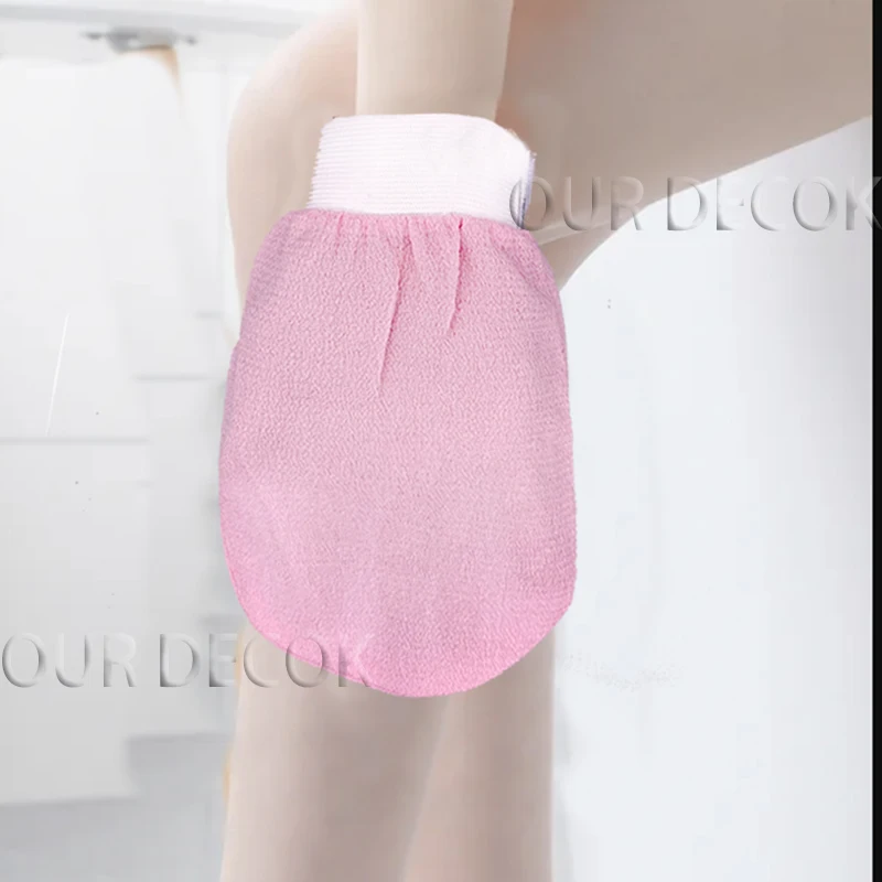 1피스 양면 하마마 스크럽 미트 매직 필링 장갑 엑스폴리에이팅 탄 제거 미트 두 번째 조각 70% 할인