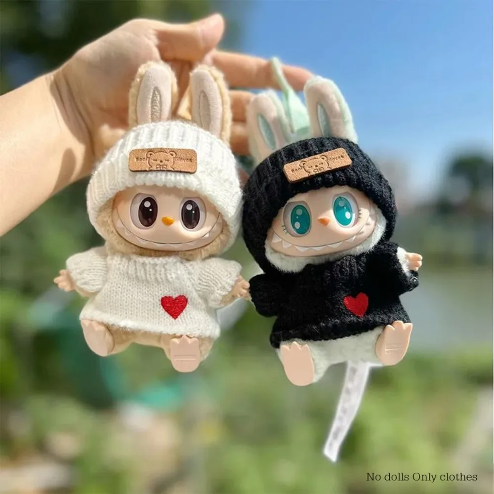 15-17cm V1v2 Labubu 옷 복장 앉아 옷 귀여운 스웨터 모자 복장 액세서리 패션 인형 액세서리 인형 없음 title=15-17cm V1v2 Labubu 옷 복장 앉아 옷 귀여운 스웨터 모자 복장 액세서리 패션 인형 액세서리 인형 없음 