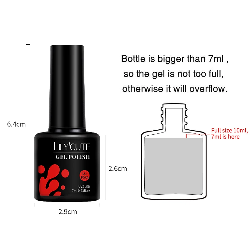LILYCUTE 반영구 네일 젤 폴리쉬 네일 용품, 네일 아트 매니큐어, LED UV 젤 네일 바니시, 129 색, 7ml