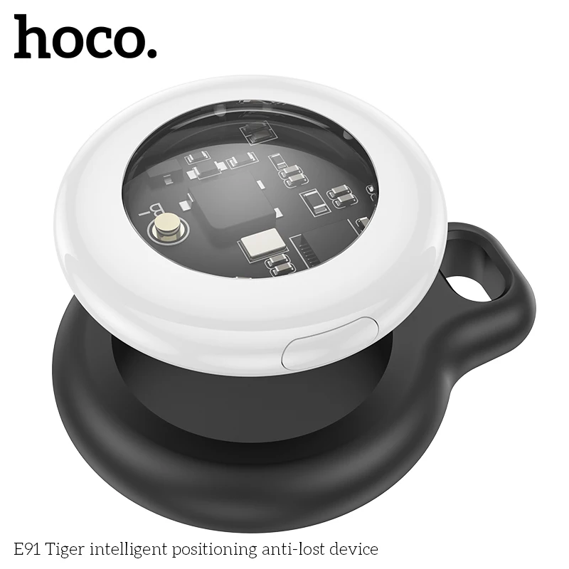 HOCO E91 스마트 에어태그 GPS 포지셔닝 애완동물 분실 방지 장치(아이폰용 케이스 포함) 내 키체인 찾기 어린이 추적기 파인더 로케이터