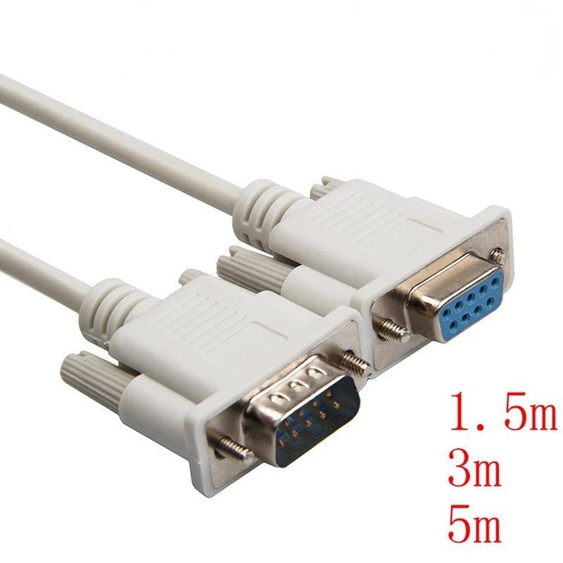 DB9 직렬 케이블 9 핀 RS232 직렬 케이블 남성-여성 PC 변환기 연장 케이블 9Pin 어댑터 케이블 1.5m/3m title=DB9 직렬 케이블 9 핀 RS232 직렬 케이블 남성-여성 PC 변환기 연장 케이블 9Pin 어댑터 케이블 1.5m/3m 