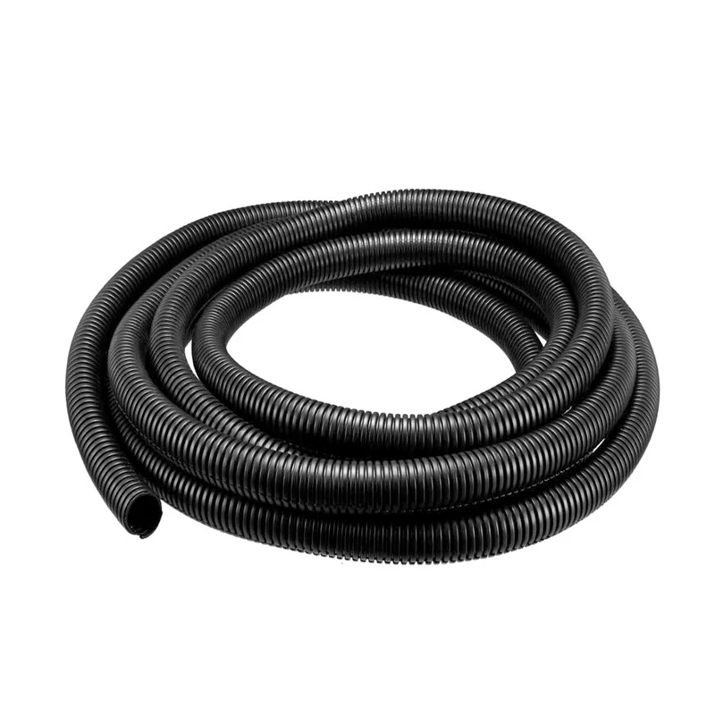 1/3/6M 골판지 Pipe7mm-28mm 자동차 케이블 내열성 절연 튜브 하네스 모터 전기 와이어 보호 액세서리
