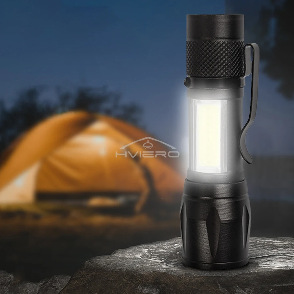 손전등 배터리 충전 미니 Led 5W 초점 조정 가능한 측면 램프 편리한 방수 T6 빛 캠핑 하이킹에 대 한 매우 밝은