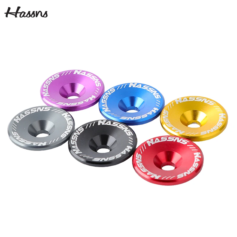 HASSNS Mtb 파워 캡 스템 캡 자전거 헤드셋 탑 커버 마운틴로드 자전거 테이블 커버 알루미늄 합금 스티어링 시리즈 탑