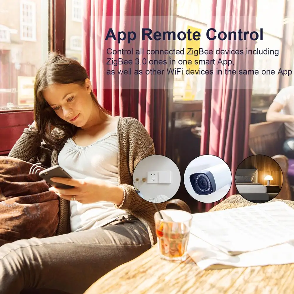 Tuya ZigBee 3.0 스마트 허브, 앱 음성 원격 제어용 무선/유선 게이트웨이 브리지, Alexa Google 홈 어시스턴트와 함께 작동