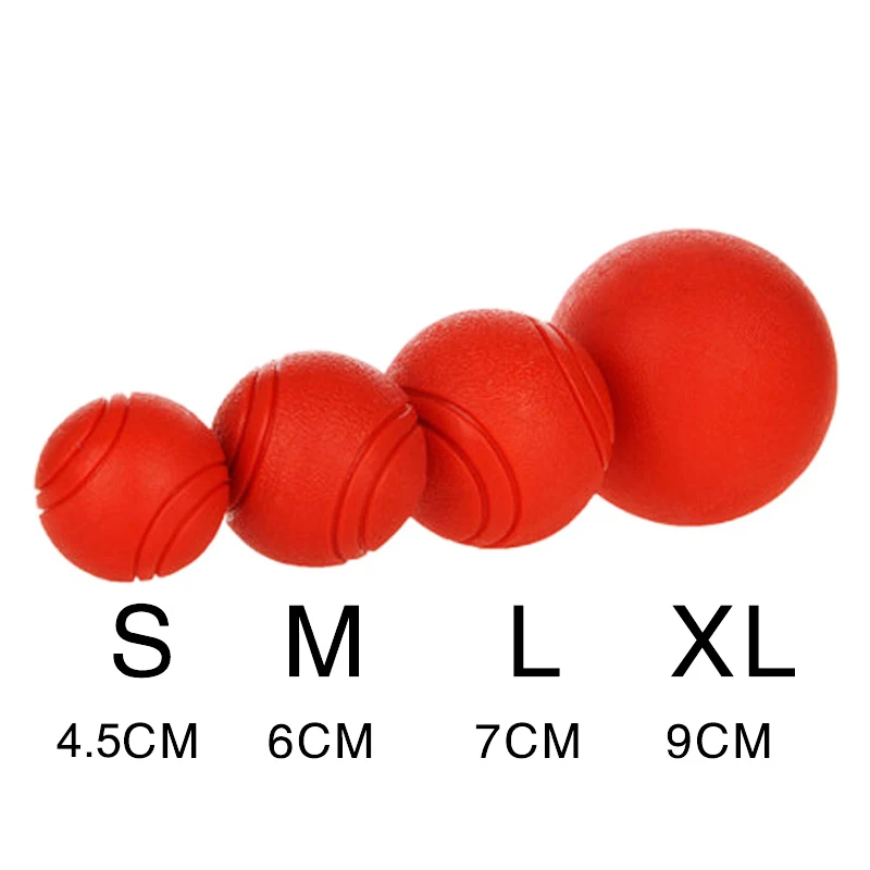 MADDEN S-XL 크기 단단한 고무 공 탄력 공 물린 방지 불멸의 개 훈련 대화 형 공 애완 동물 장난감 어금니 공