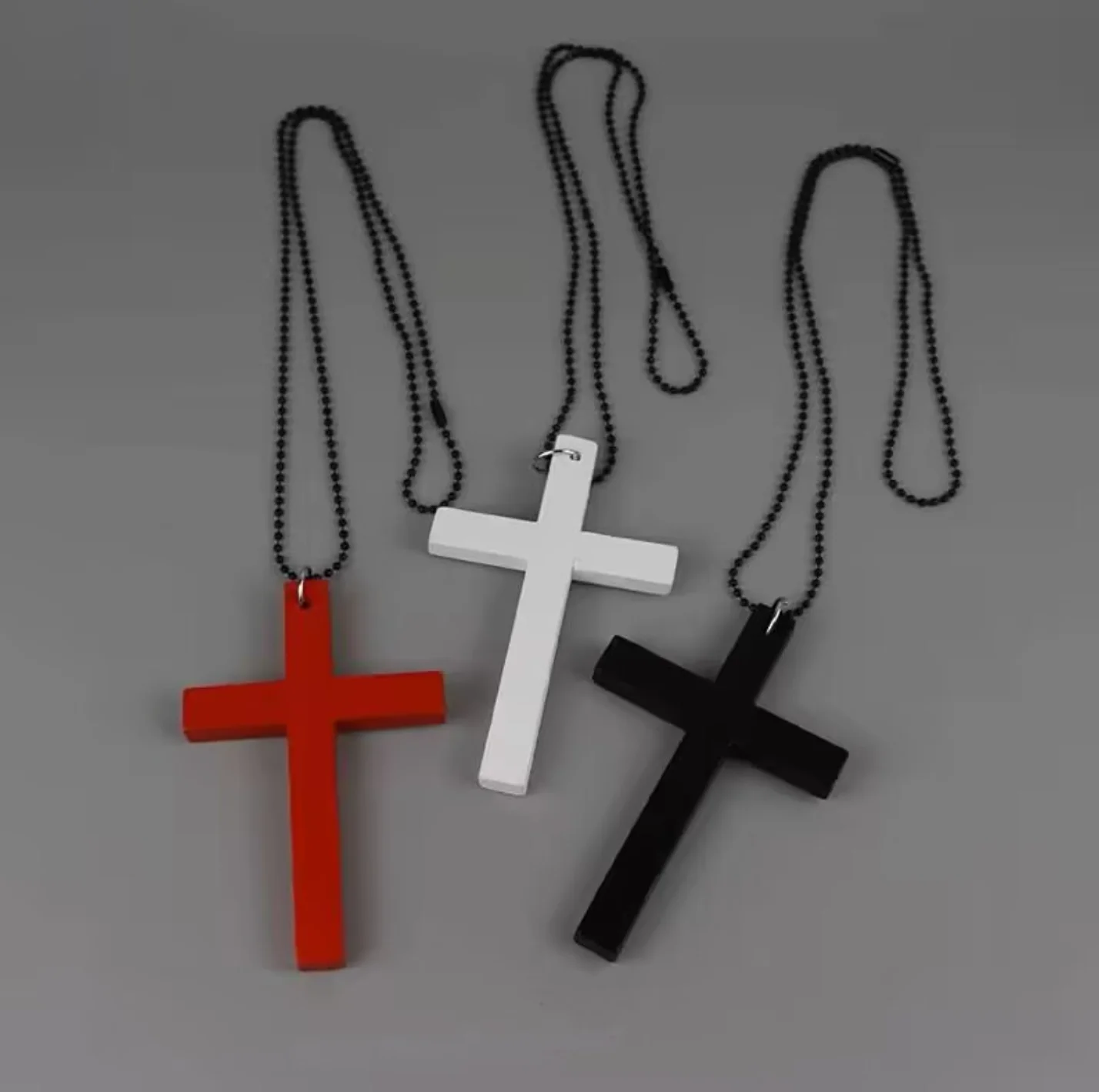 트렌디 한 멋진 펑크 고딕 나무 크로스 펜던트 nNecklace 여성 남성 빈티지 블랙 힙합 Y2k 목걸이 파티 보석 선물