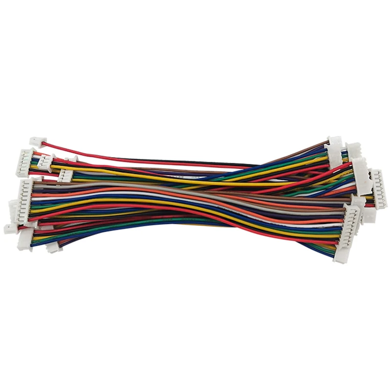 10PCS JST MX1.25 MX 1.25mm 와이어 케이블 커넥터 2/3/4/5/6/7/8/9/10/12 핀 1.25MM 피치 플러그 10CM/20cm/30CM 와이어 길이 28AWG