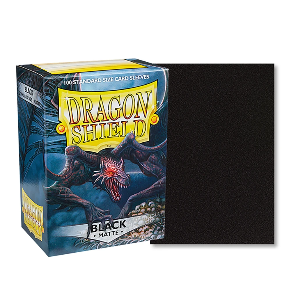 100 개/상자 여러 가지 빛깔의 드래곤 쉴드 카드 슬리브 커버 매트 카드 슬리브 보호대 TCG/PTCG 스타 카드 보드 게임 카드