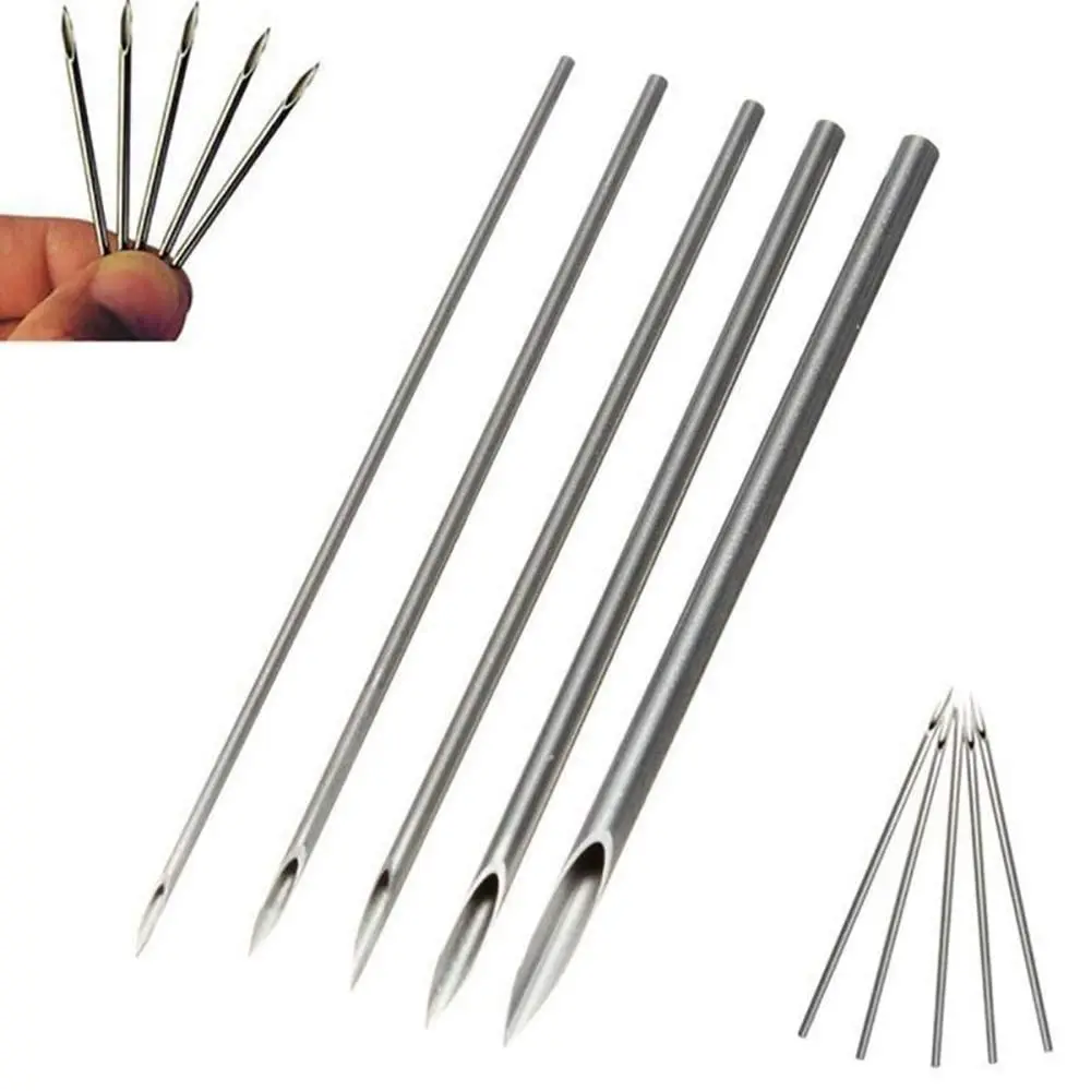 12G 14G 16G 18G 20G 5/10/30/50pcs 피어싱 바늘 일회용 바디 피어싱 바늘 귀 코 배꼽 젖꼭지 피어싱 피어싱 키트