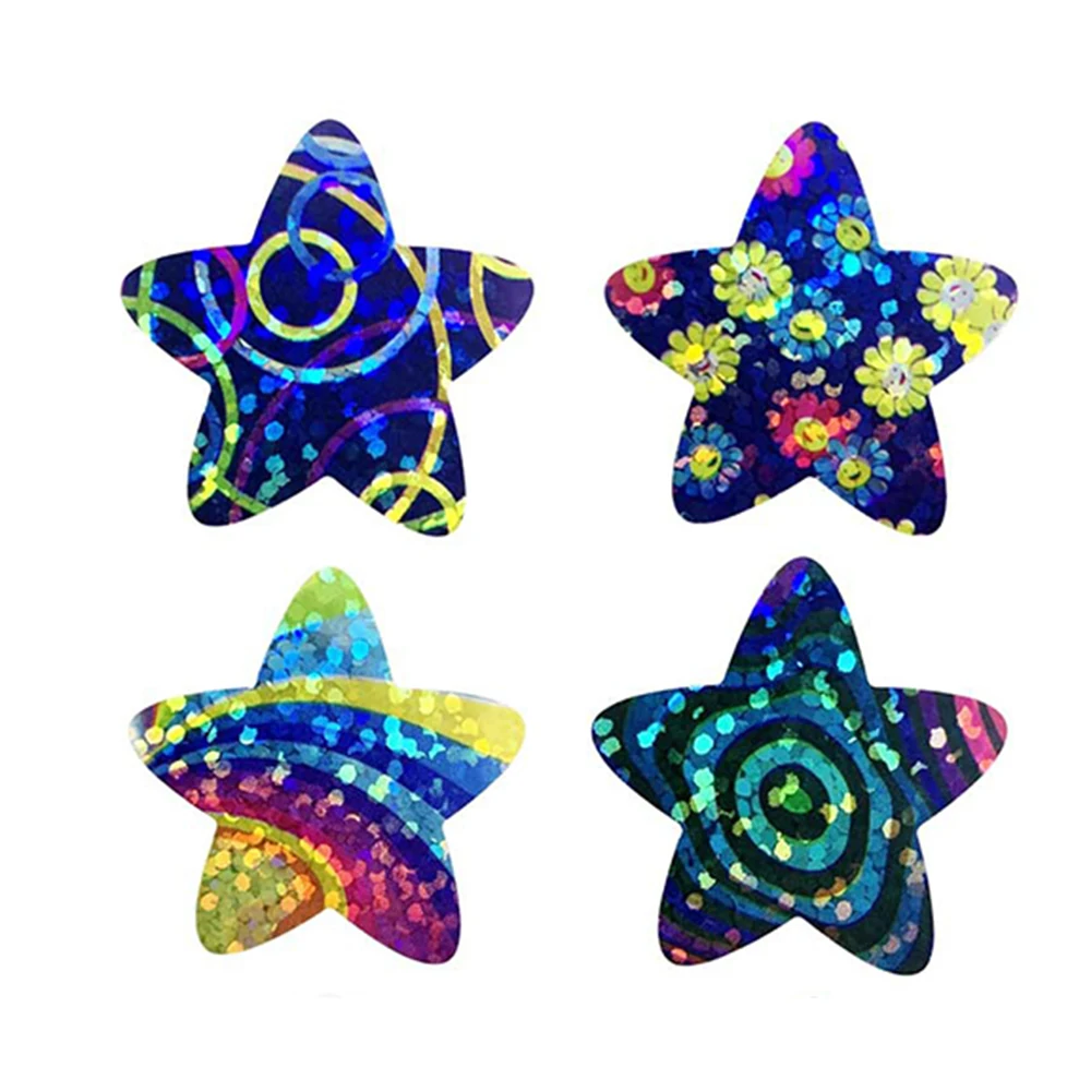 100-500pcs 컬러 스타 스티커 생일 결혼 선물 파티 장식 인감 스티커 봉투 초대장 스티커 베이킹 라벨