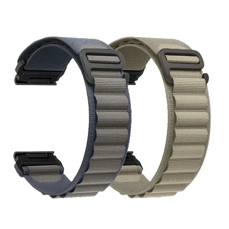 Garmin Fenix ​​7X 8X 8 7 Pro Fenix ​​6X 6 5X Tactix 8 7 9 Forerunner 965 955 Enduro 3 루프 밴드 용 22mm 26mm 나일론 퀵 핏 스트랩
