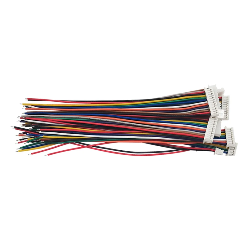 10PCS JST MX1.25 MX 1.25mm 와이어 케이블 커넥터 2/3/4/5/6/7/8/9/10/12 핀 1.25MM 피치 플러그 10CM/20cm/30CM 와이어 길이 28AWG
