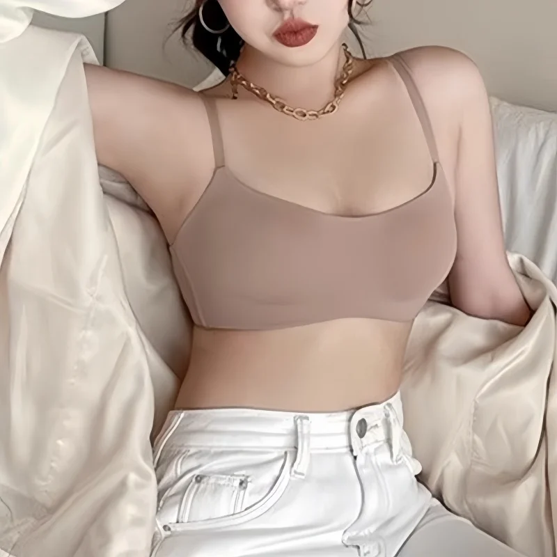 여성을위한 원활한 브래지어 작은 가슴 1/2 컵 푸시 업 브래지어 비 와이어 브래지어 여성 지원 속옷 섹시한 란제리 여성 친밀한