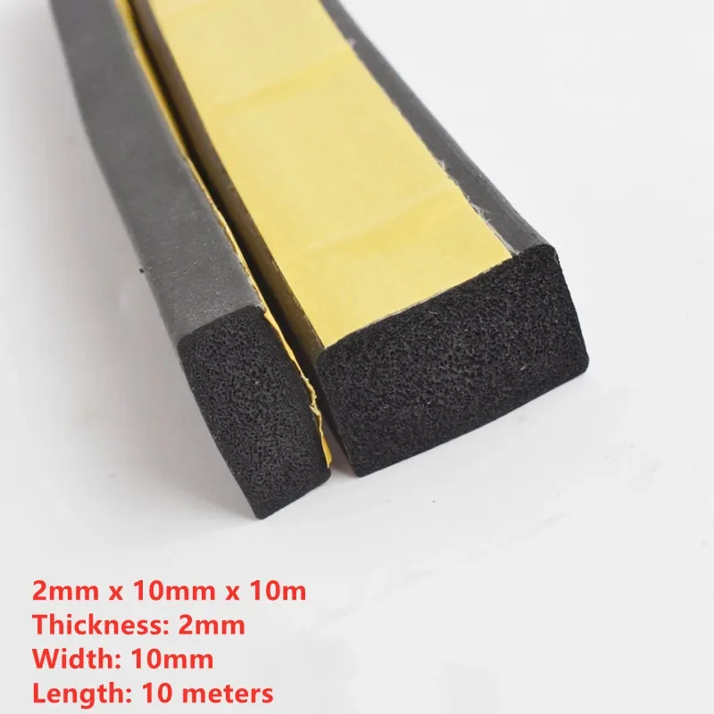고무 자체 접착 스폰지 씰 스트립 폭 10-30mm 두께 2-20mm 단면 접착 EVA 검정색 폼 충돌 방지 씰 가스켓