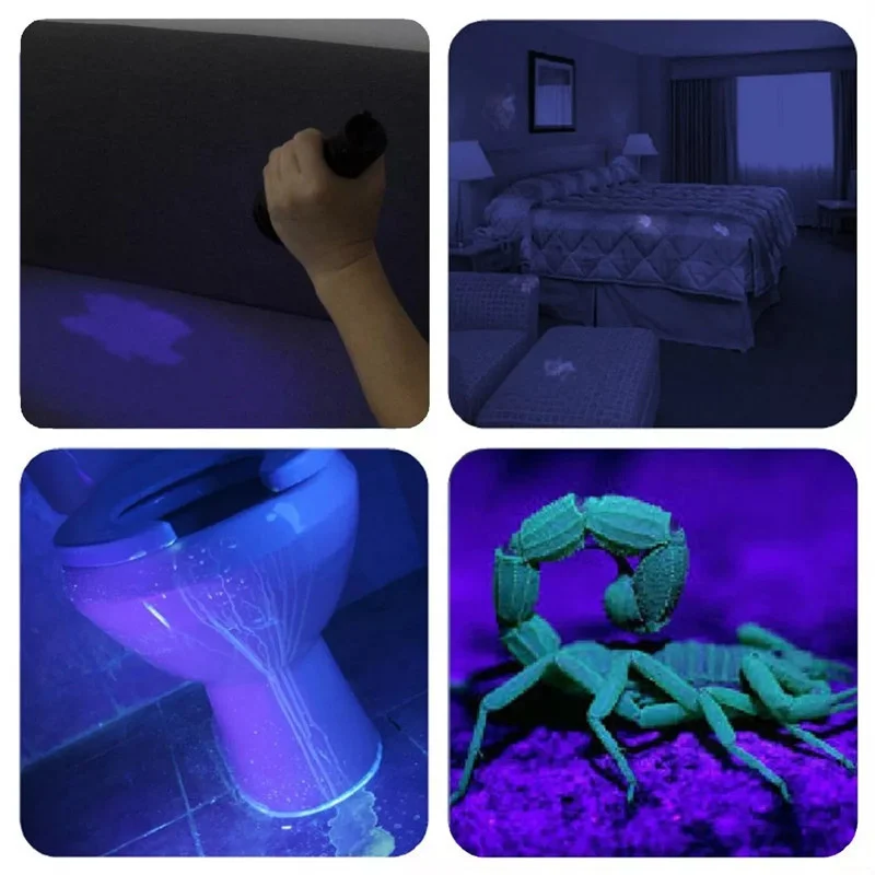 21 LED UV 자외선 손전등 블랙 라이트 395NM 애완 동물 소변 얼룩에 대 한 미니 토치 플래시 램프 휴대용 블랙 라이트 손전등