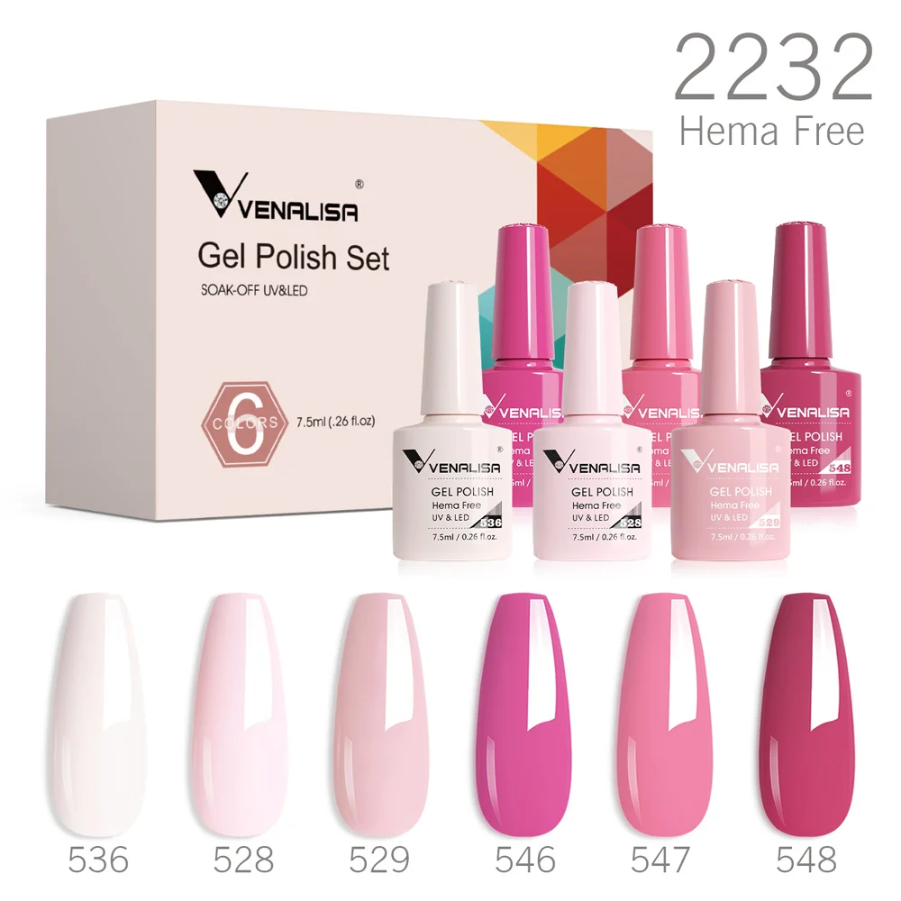 Venalisa 네일 젤 광택제 키트, HEMA 프리 누드 핑크 컬러 컬렉션, 셀프 레벨링, 풀 커버리지 네일 매니큐어 세트, 6 개 키트 title=Venalisa 네일 젤 광택제 키트, HEMA 프리 누드 핑크 컬러 컬렉션, 셀프 레벨링, 풀 커버리지 네일 매니큐어 세트, 6 개 키트 