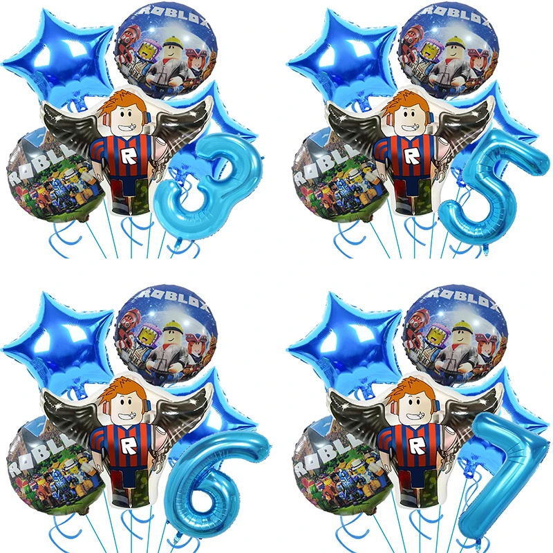 ROBLOX 생일 호일 풍선 세트 만화 파티 장식 용품 베이비 샤워 호의 게임 선물 번호 풍선 소년 장난감 diy title=ROBLOX 생일 호일 풍선 세트 만화 파티 장식 용품 베이비 샤워 호의 게임 선물 번호 풍선 소년 장난감 diy 