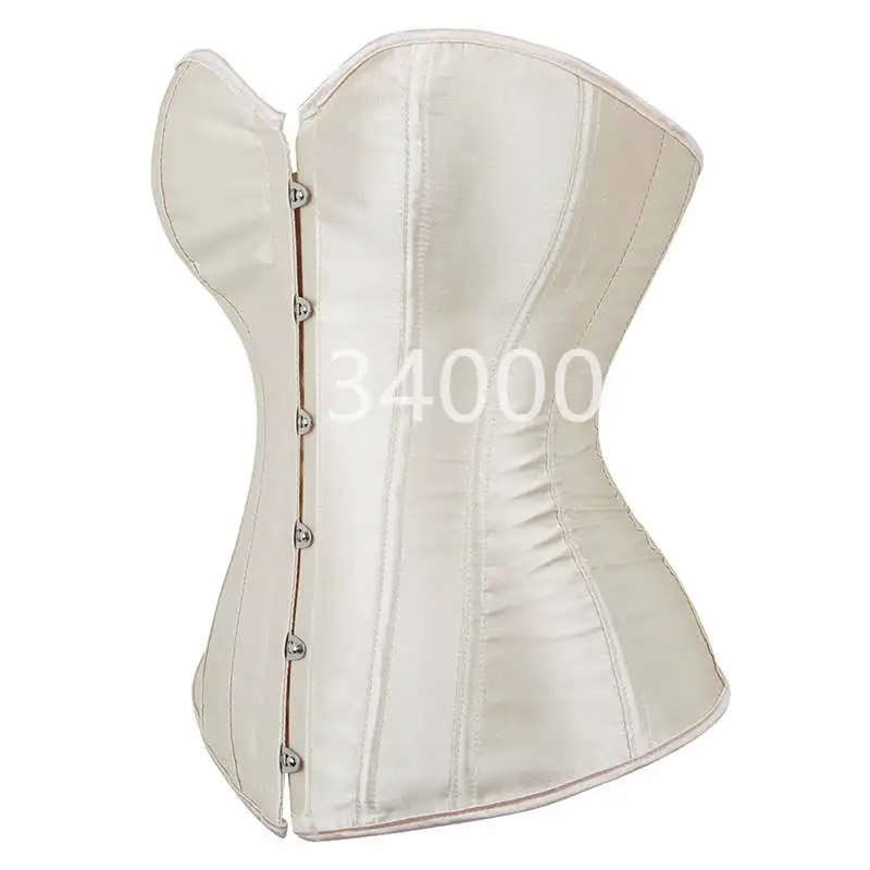 Caudatus 블랙 코르셋 탑 플러스 사이즈 Bustiers Overbust 새틴 섹시한 의상 Corselet Brocade 빈티지 스타일 Bridal Korsett Women