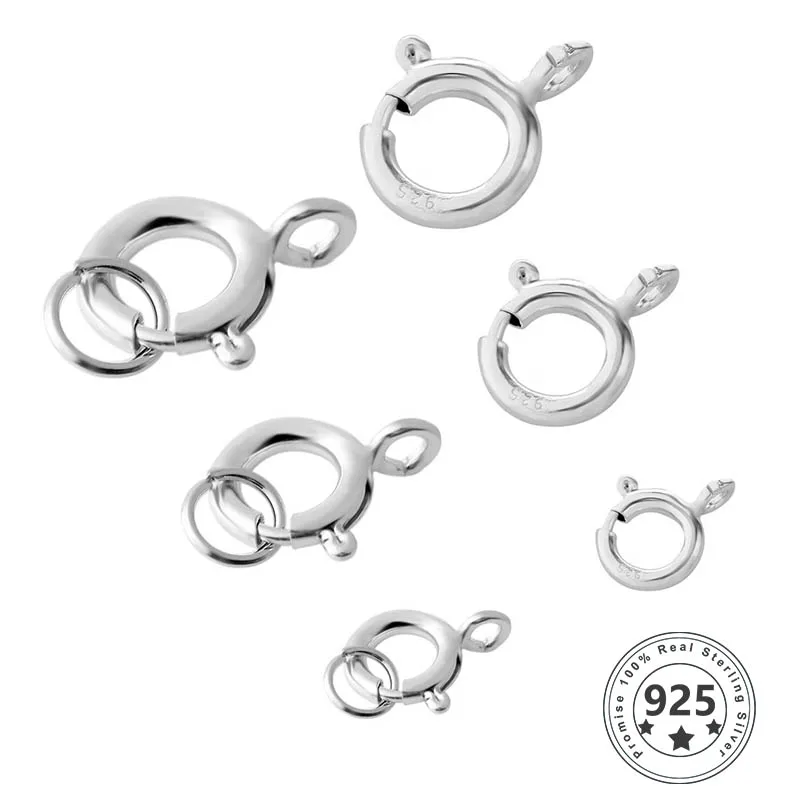 체인 목걸이 팔찌 커넥터에 대한 오픈 점프 링 쥬얼리 걸쇠와 5pcs s925 스털링 실버 스프링 링 걸쇠 도매 title=체인 목걸이 팔찌 커넥터에 대한 오픈 점프 링 쥬얼리 걸쇠와 5pcs s925 스털링 실버 스프링 링 걸쇠 도매 